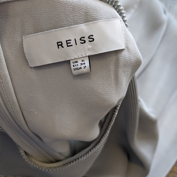 Reiss beya gray straight midi length dress - Picture 2 of 11